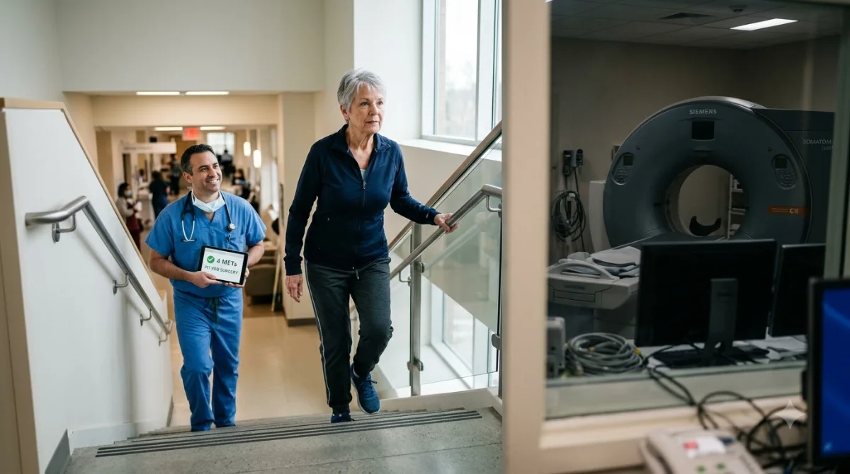 Why stair-climbing beats a million-dollar cardiac workup for older adults facing surgery